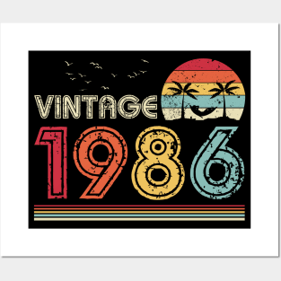 Vintage 1986 Limited Edition 35th Birthday Gift 35 Years Old Posters and Art